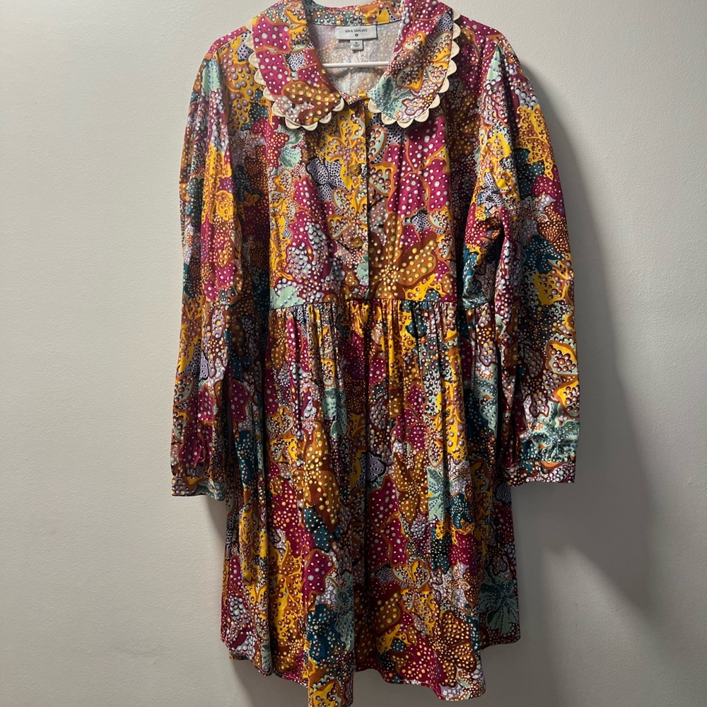 Kika Vargas for Target Floral Long Sleeve Mini Dress 1X